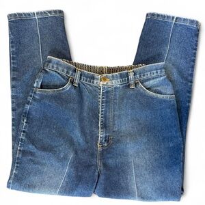 Vintage Tumbleweeds high waisted straight leg jeans elastic stretchy waistband